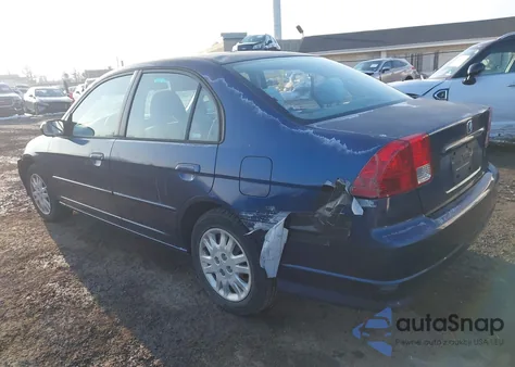 2004 Honda Civic Lx z USA, uszkodzony, nr VIN 2HGES16554H587677